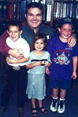 Gospel Bill aka Willie George with the Markham grandchildren